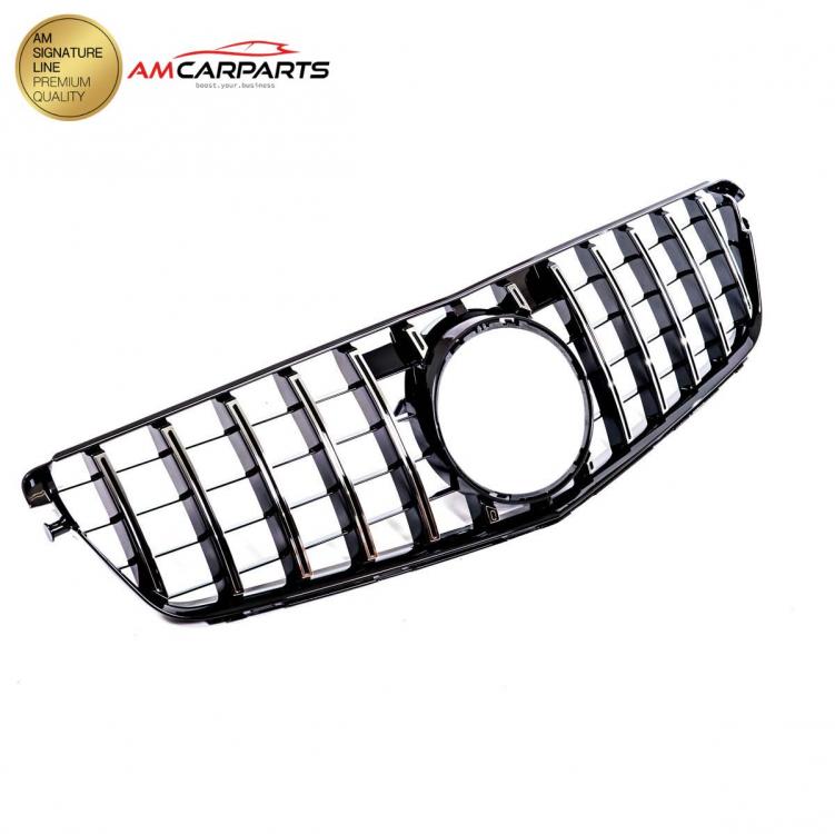 Preview: Upgrade Design Kühlergrill / Sportgrill für Mercedes C-Klasse (W204) / C-Klasse (S204) / C-Klasse (C204) 07-15 Hochglanz schwarz / chrom