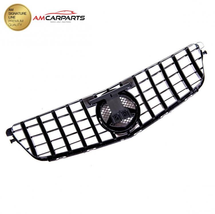 Upgrade Design Kühlergrill / Sportgrill für Mercedes C-Klasse (W204) / C-Klasse (S204) / C-Klasse (C204) 07-15 Hochglanz schwarz / chrom
