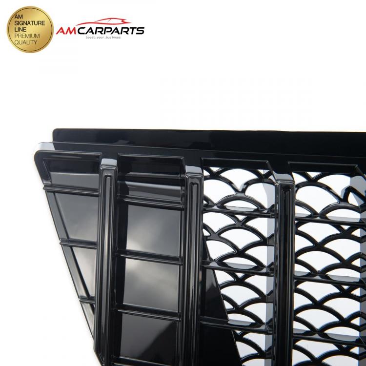 Preview: Upgrade Design Kühlergrill / Sportgrill für Mercedes ML-Klasse / M-Klasse W164 05-08 Hochglanz schwarz