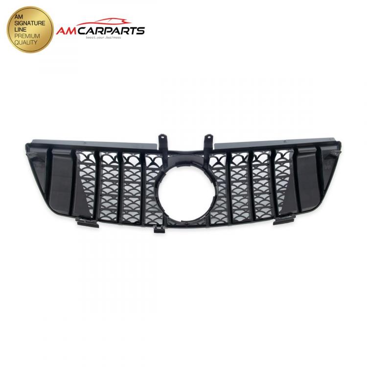 Upgrade Design Kühlergrill / Sportgrill für Mercedes ML-Klasse / M-Klasse W164 05-08 Hochglanz schwarz