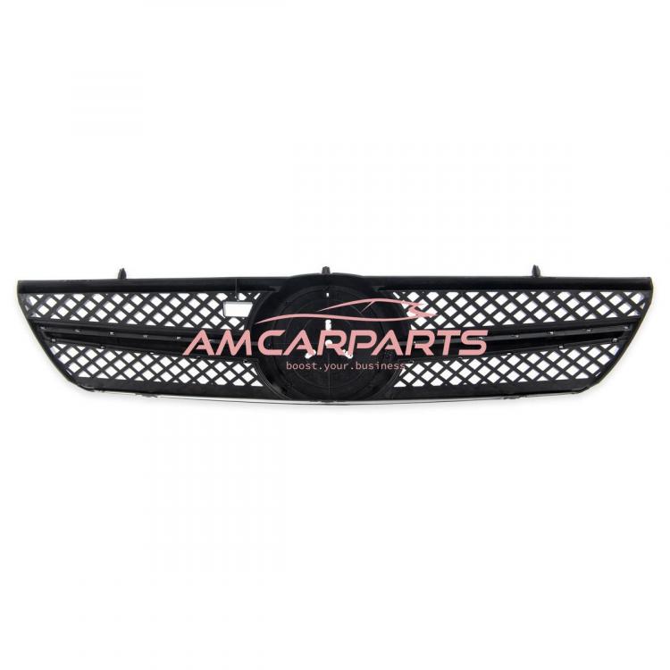 Upgrade Design Kühlergrill / Sportgrill für Mercedes Benz CL-Klasse (C215) 99-06 Hochglanz schwarz / chrom