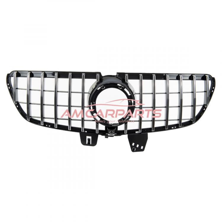 Upgrade Design Kühlergrill / Sportgrill für Mercedes V-Klasse / Vito W447 Facelift 19+ Hochglanz schwarz / chrom