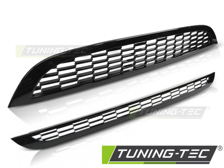 Upgrade Design Sportgrill / Kühlergrill für BMW Mini Cooper R50/R52/R53 01-08 Hochglanz schwarz
