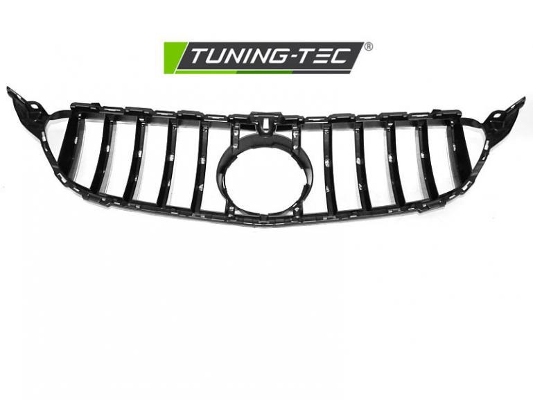 Upgrade Sportgrill / Kühlergrill für Mercedes Benz C-Klasse W205 (MOPF)18+ Hochglanz schwarz/chrom