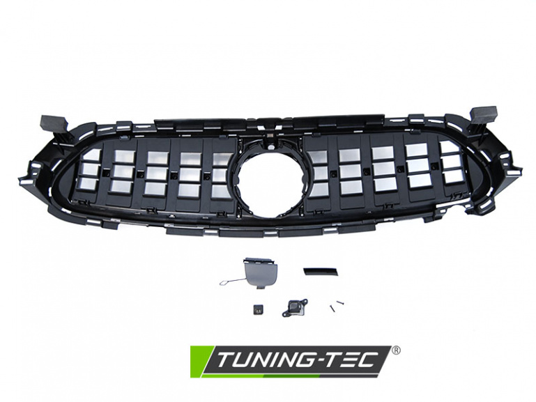 Upgrade Sportgrill / Kühlergrill für Mercedes Benz E-Klasse W213 Mopf. 20-23 schwarz/chrom