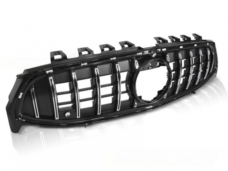 Upgrade Sportgrill / Kühlergrill für Mercedes Benz CLA X118 / C118 19-23 schwarz/chrom