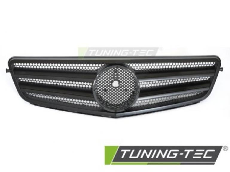 Preview: Upgrade Sportgrill / Kühlergrill passend für Mercedes Benz C-Klasse W204 07-14 Matt schwarz