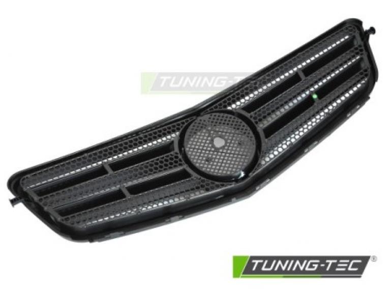 Preview: Upgrade Sportgrill / Kühlergrill passend für Mercedes Benz C-Klasse W204 07-14 Matt schwarz