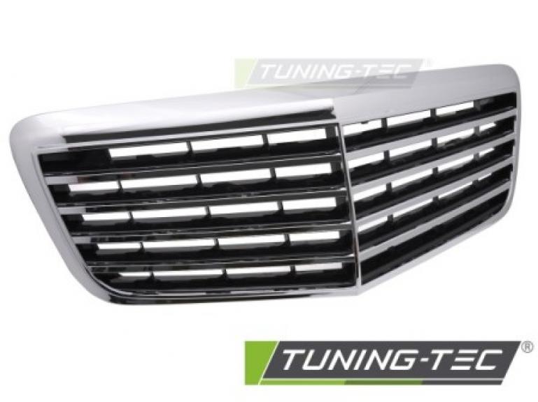Upgrade Sportgrill / Kühlergrill passend für Mercedes Benz E-Klasse W211 / S211 02-06 Chrom