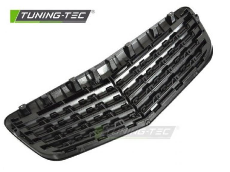 Preview: Upgrade Sportgrill / Kühlergrill passend für Mercedes Benz E-Klasse W211 / S211 MOPF 06-09 Hochglanz schwarz