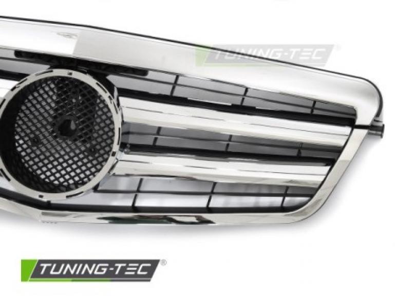 Preview: Upgrade Sportgrill / Kühlergrill passend für Mercedes Benz E-Klasse W212 / S212 09-13 chrom