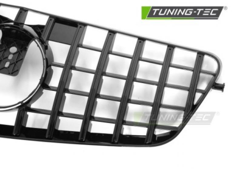 Preview: Upgrade Design Sportgrill / Kühlergrill passend für Mercedes Benz E-Klasse W212 / S212 09-13 Hochglanz schwarz