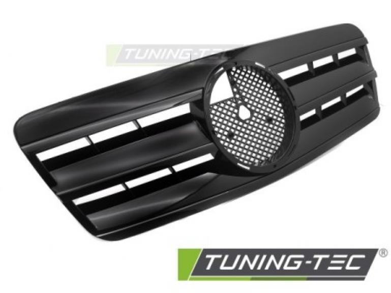 Upgrade Design Sportgrill / Kühlergrill passend für Mercedes Benz CLK W208 96-02 Hochglanz schwarz