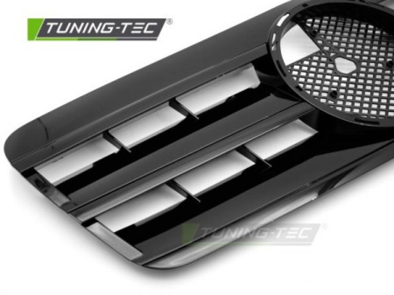 Upgrade Design Sportgrill / Kühlergrill passend für Mercedes Benz CLK W208 96-02 Hochglanz schwarz