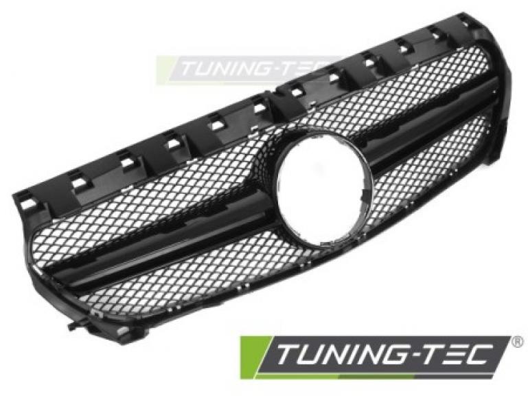 Upgrade Design Sportgrill / Kühlergrill passend für Mercedes Benz CLA W117 / C117 13-19 Hochglanz schwarz