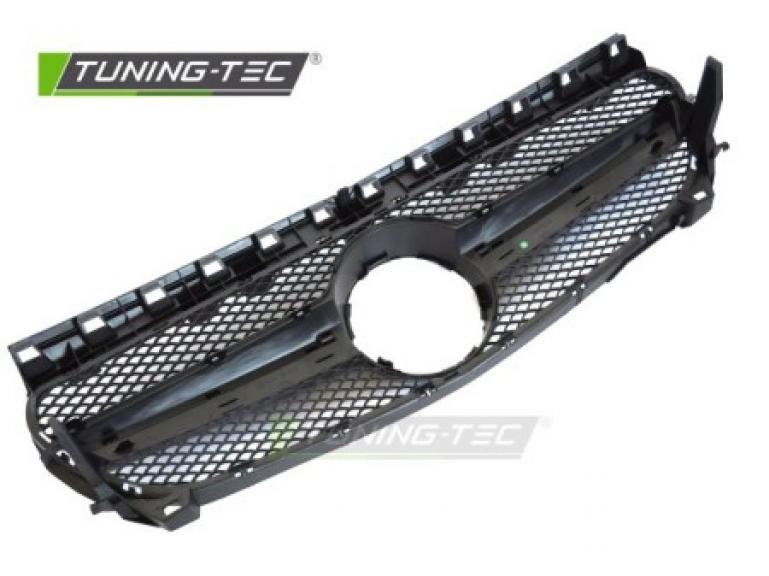 Upgrade Design Sportgrill / Kühlergrill passend für Mercedes Benz CLA W117 / C117 13-19 Hochglanz schwarz