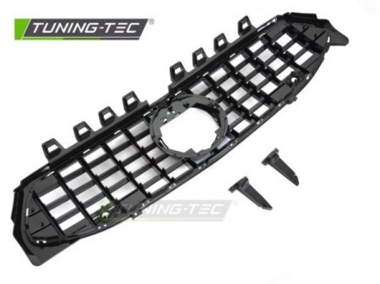 Upgrade Design Sportgrill / Kühlergrill passend für Mercedes Benz CLA W118 / C118 19-23 Hochglanz schwarz / chrom