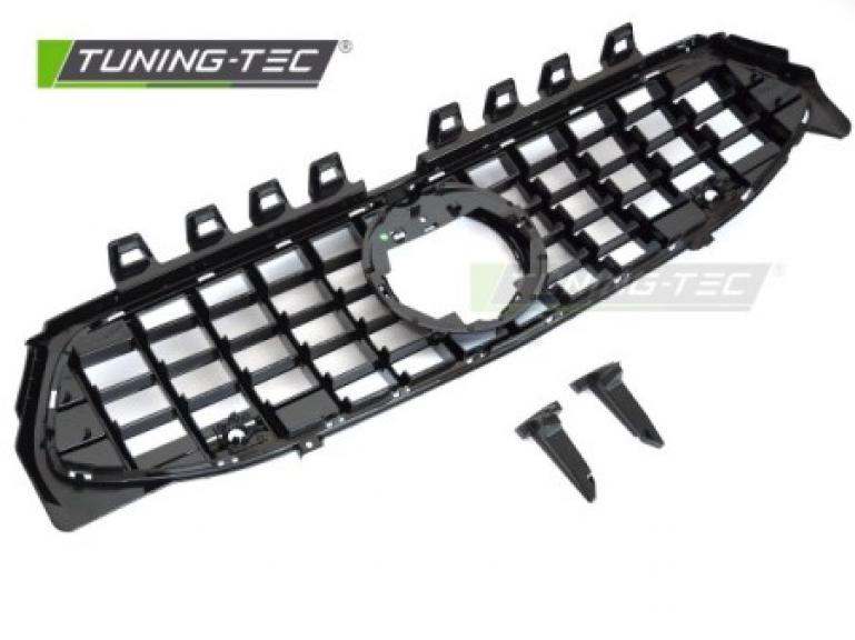 Preview: Upgrade Design Sportgrill / Kühlergrill passend für Mercedes Benz CLA W118 / C118 19-23 Hochglanz schwarz
