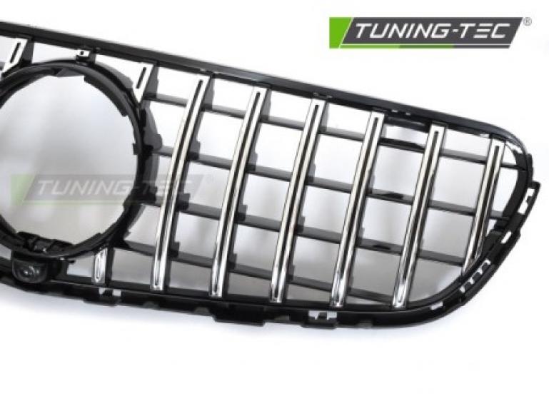 Upgrade Design Sportgrill / Kühlergrill passend für Mercedes Benz GLC W253 15-18 Hochglanz schwarz/chrom