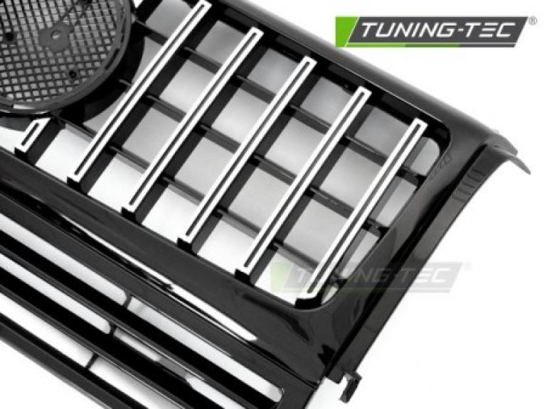 Upgrade Design Sportgrill / Kühlergrill passend für Mercedes Benz G-Klasse W463 90-12 Hochglanz schwarz/chrom