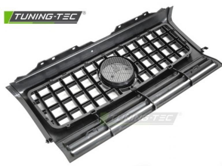 Upgrade Design Sportgrill / Kühlergrill passend für Mercedes Benz G-Klasse W463 90-12 Hochglanz schwarz/chrom