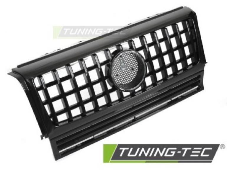Upgrade Design Sportgrill / Kühlergrill passend für Mercedes Benz G-Klasse W463 90-12 Hochglanz schwarz