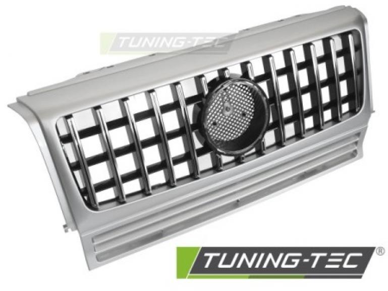 Upgrade Design Sportgrill / Kühlergrill passend für Mercedes Benz G-Klasse W463 90-12 Silber/chrom
