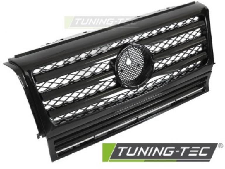 Upgrade Design Sportgrill / Kühlergrill passend für Mercedes Benz G-Klasse W463 90-12 Hochglanz schwarz