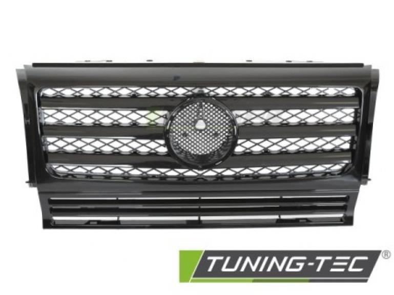 Upgrade Design Sportgrill / Kühlergrill passend für Mercedes Benz G-Klasse W463 90-12 Hochglanz schwarz