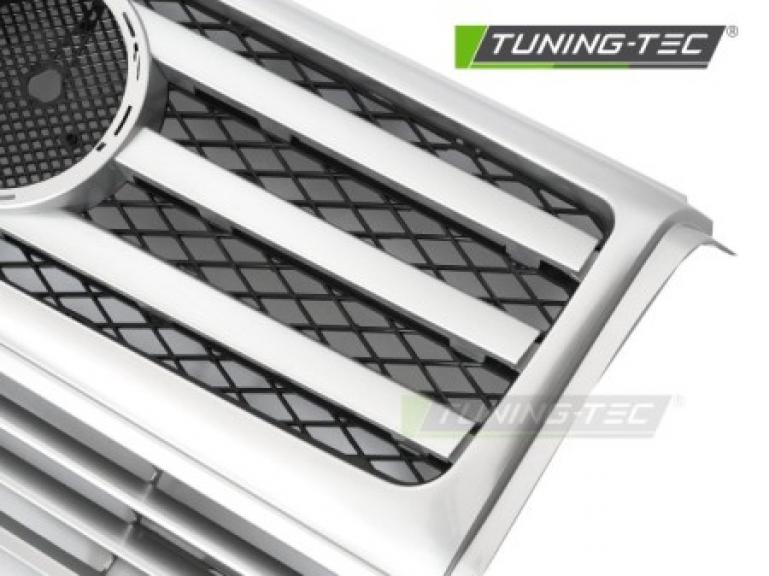 Upgrade Design Sportgrill / Kühlergrill passend für Mercedes Benz G-Klasse W463 90-12 Silber/chrom