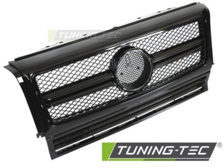 Upgrade Design Sportgrill / Kühlergrill passend für Mercedes Benz G-Klasse W463 90-12 Hochglanz schwarz
