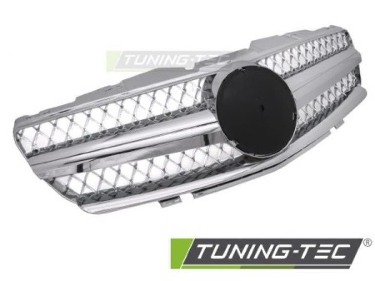 Upgrade Design Sportgrill / Kühlergrill passend für Mercedes Benz SL R230 01-06 chrom