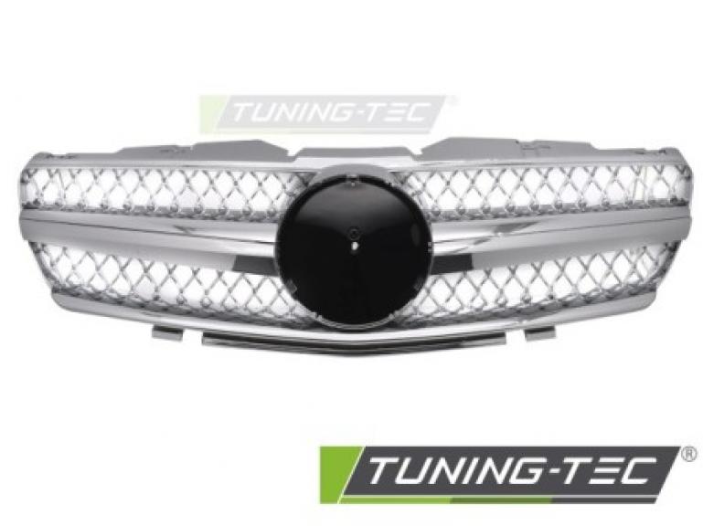 Upgrade Design Sportgrill / Kühlergrill passend für Mercedes Benz SL R230 01-06 chrom