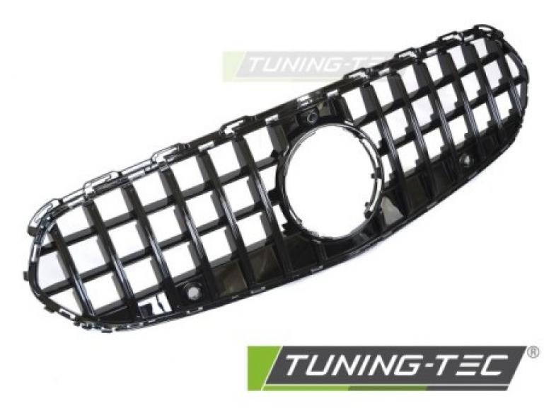 Upgrade Sportgrill / Kühlergrill passend für Mercedes Benz C-Klasse W206 / S206 21+ Hochglanz schwarz/chrom