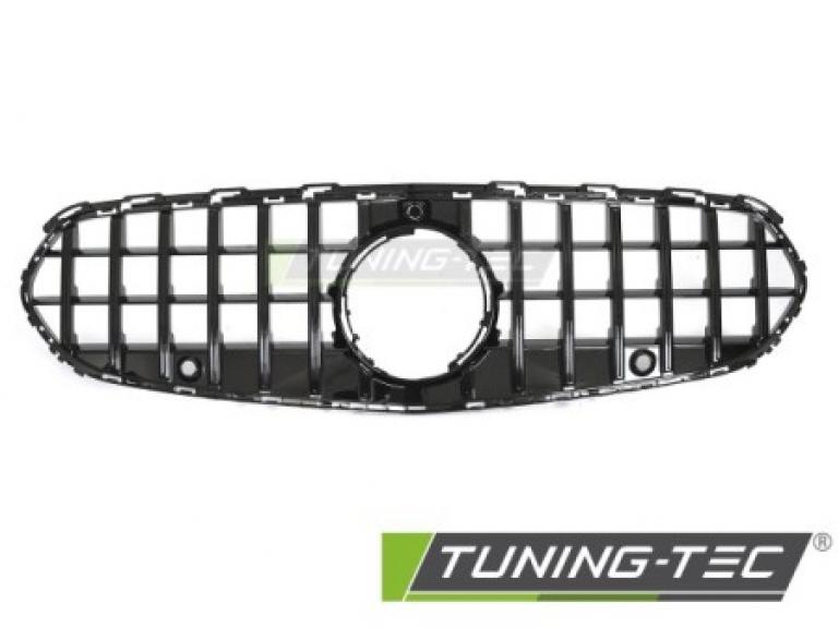 Preview: Upgrade Sportgrill / Kühlergrill passend für Mercedes Benz C-Klasse W206 / S206 21+ Hochglanz schwarz/chrom