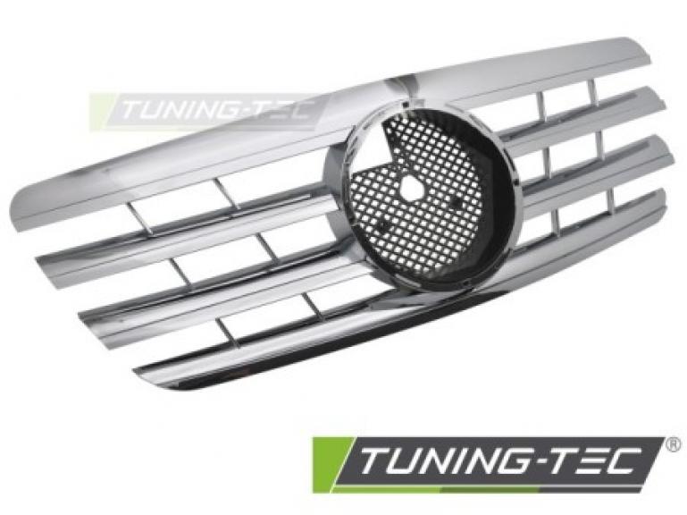 Upgrade Sportgrill / Kühlergrill passend für Mercedes Benz E-Klasse W210 Facelift (Mopf) 99-02 chrom