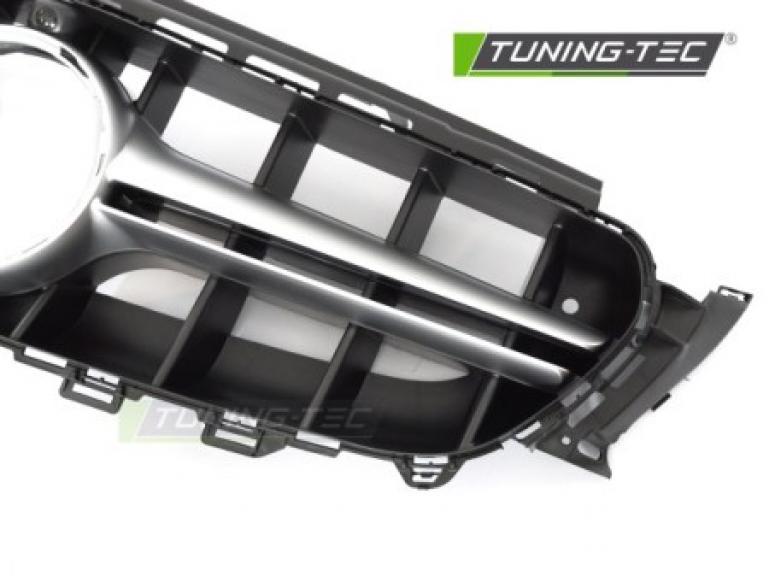 Preview: Upgrade Design Sportgrill / Kühlergrill passend für Mercedes Benz E-Klasse W213 16-19 Hochglanz schwarz/chrom