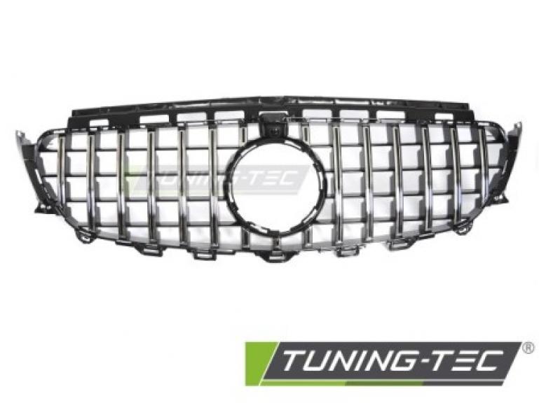 Upgrade Design Sportgrill / Kühlergrill passend für Mercedes Benz E-Klasse W213 16-19 Hochglanz schwarz/chrom