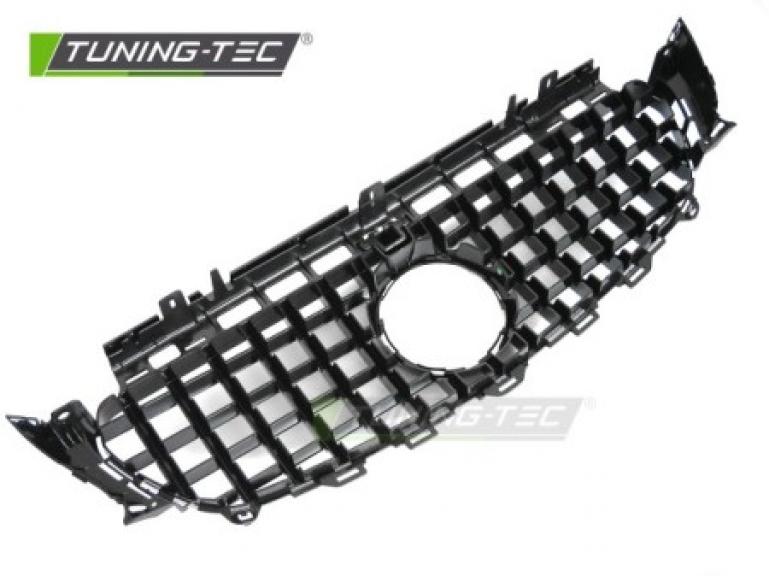 Upgrade Design Sportgrill / Kühlergrill passend für Mercedes Benz E-Klasse W213 16-19 Hochglanz schwarz/chrom