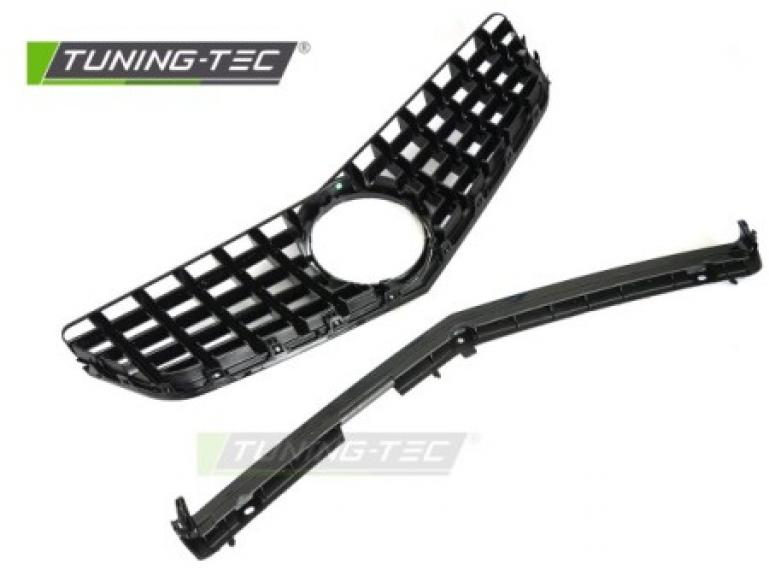 Preview: Upgrade Design Sportgrill / Kühlergrill passend für Mercedes Benz E-Klasse Coupe / Cabrio C207 / A207 09-13 Hochglanz schwarz