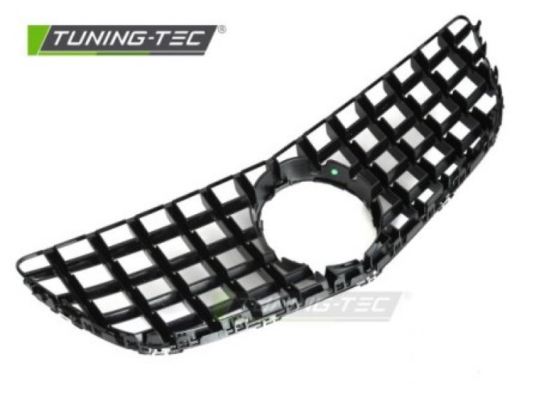 Preview: Upgrade Design Sportgrill / Kühlergrill passend für Mercedes Benz E-Klasse Coupe / Cabrio C207 / A207 Facelift 13-17 Hochglanz schwarz/chrom