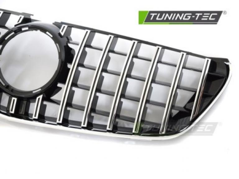 Preview: Upgrade Design Sportgrill / Kühlergrill passend für Mercedes Benz V-Klasse / Vito W447 14-19 Hochglanz-schwarz / chrom