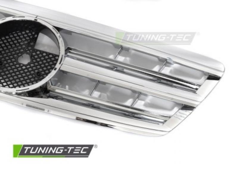 Preview: Upgrade Design Sportgrill / Kühlergrill passend für Mercedes Benz S-Klasse W220 Facelift (Mopf) 02-05 chrom
