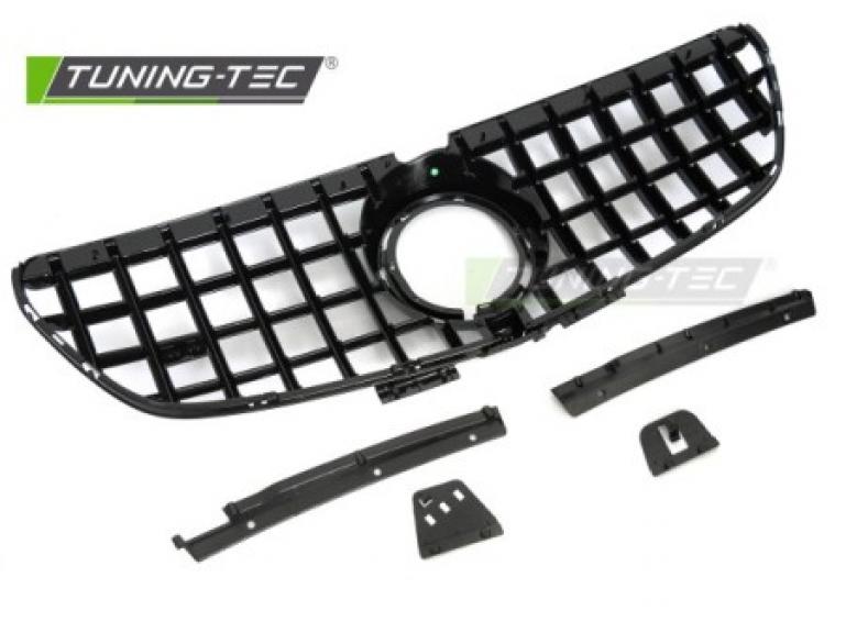 Preview: Upgrade Design Sportgrill / Kühlergrill passend für Mercedes Benz V-Klasse / Vito W447 Facelift (Mopf) 20-23 Hochglanz-schwarz