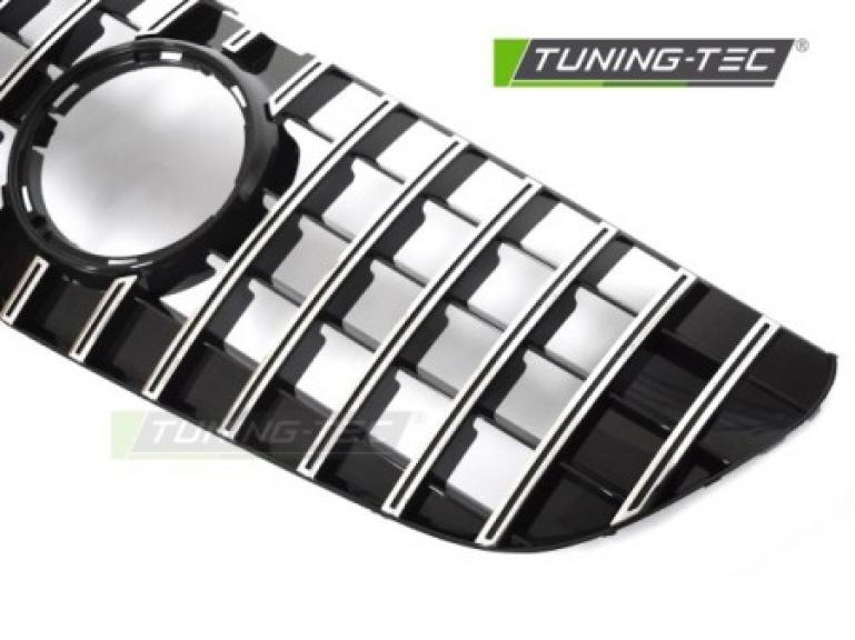Upgrade Design Sportgrill / Kühlergrill passend für Mercedes Benz V-Klasse / Vito W447 14-19 Hochglanz-schwarz / chrom