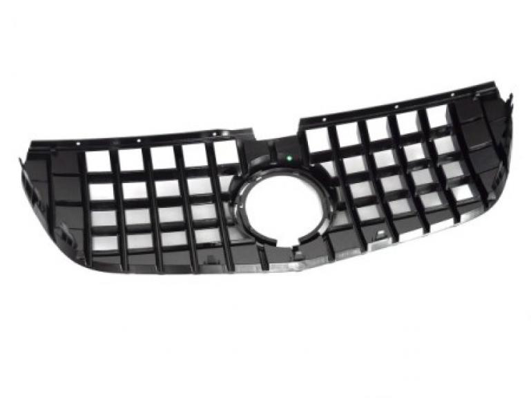 Upgrade Design Sportgrill / Kühlergrill passend für Mercedes Benz V-Klasse / Vito W447 Facelift (Mopf) 20-23 Hochglanz-schwarz / chrom