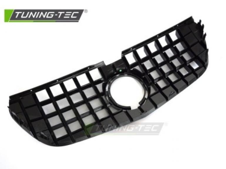 Upgrade Design Sportgrill / Kühlergrill passend für Mercedes Benz V-Klasse / Vito W447 Facelift (Mopf) 20-23 Hochglanz-schwarz / chrom