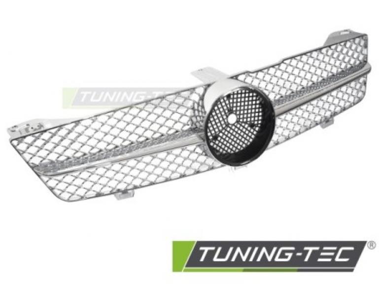 Upgrade Sportgrill / Kühlergrill passend für Mercedes Benz CLS C219 08-10 silber/chrom