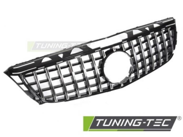 Upgrade Sportgrill / Kühlergrill passend für Mercedes Benz CLS C218 11-14 Hochglanz schwarz / chrom