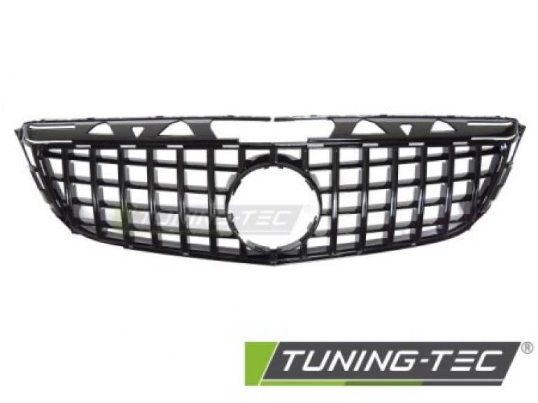 Preview: Upgrade Sportgrill / Kühlergrill passend für Mercedes Benz CLS C218 11-14 Hochglanz schwarz